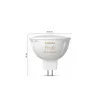 Smart lighting spot Philips Hue White ambience MR16, GU53, 5.1 W, Bluetooth/Zigbee