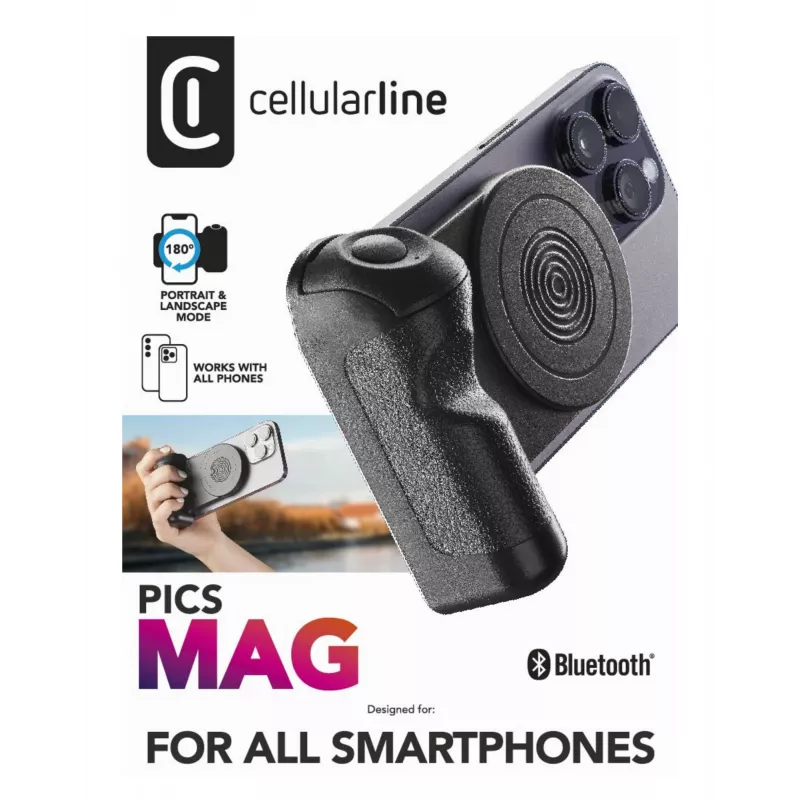 Cellularline Pics Mag Bluetooth magnetic holder for taking pictures with smartphones