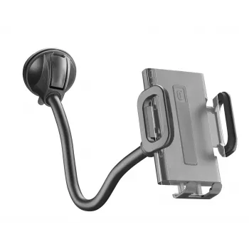 Sourcing Cellularline Hug Flexi XL universal suction-cup passive holder for mobile phones, black/grey