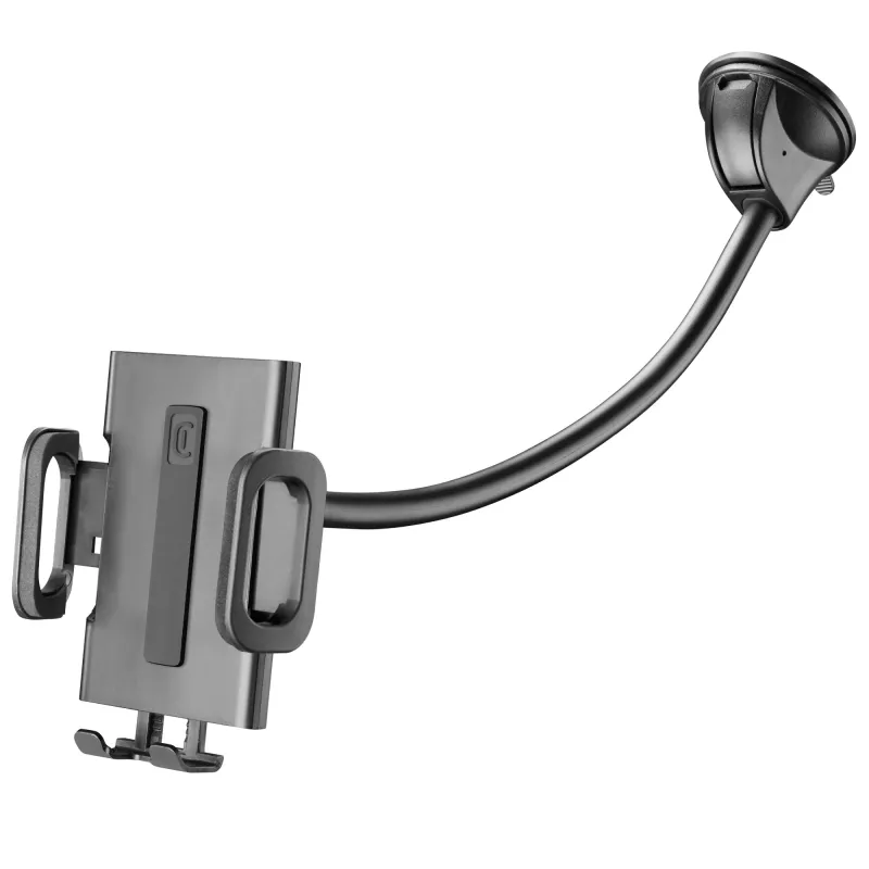 Sourcing Cellularline Hug Flexi XL universal suction-cup passive holder for mobile phones, black/grey