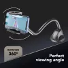Sourcing Cellularline Hug Flexi XL universal suction-cup passive holder for mobile phones, black/grey