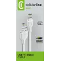 Power Cable Cellularline 120cm USB-C USB A Male White