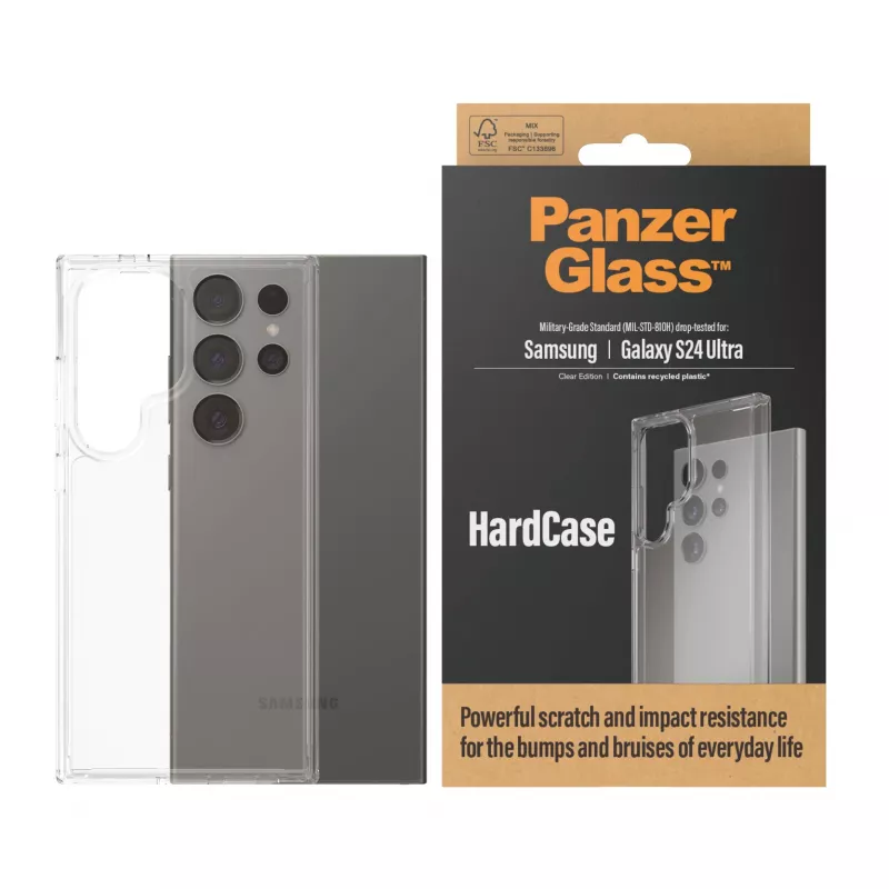 PanzerGlass ® HardCase Transparent Samsung Galaxy S24 Ultra, Cover, Samsung, Samsung - Galaxy S24 Ultra, Transparent