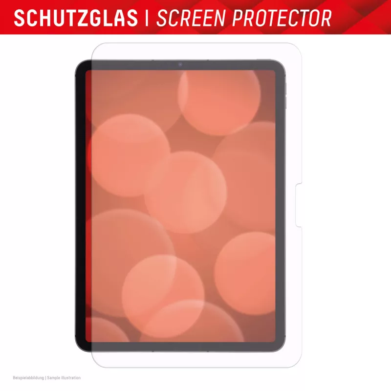 Displex Tablet Glass (9H) for Apple iPad Pro 11'' (2025/2024), Eco Mounting Frame, unbreakable, ultra-slim, invisible