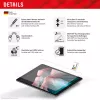 Displex Tablet Glass (9H) for Apple iPad Pro 13'' (2025/2024), Eco Mounting Frame, unbreakable, ultra-slim, invisible