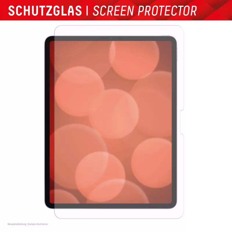 Displex Tablet Glass (9H) for Apple iPad Pro 13'' (2025/2024), Eco Mounting Frame, unbreakable, ultra-slim, invisible