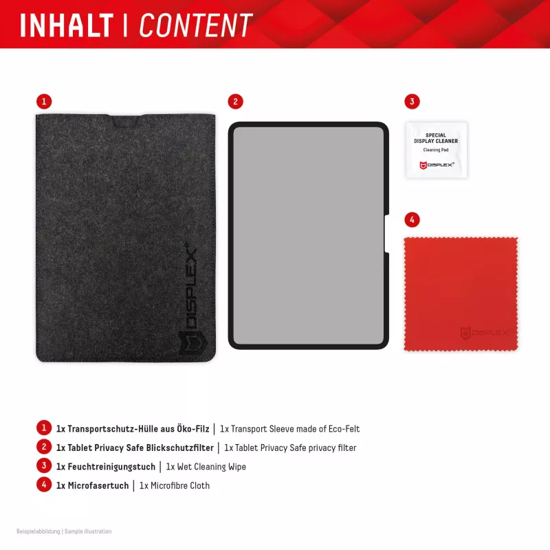 Displex TABLET PRIVACY SAFE removable 2-way privacy filter for iPad Pro 11'' (2025/2024)