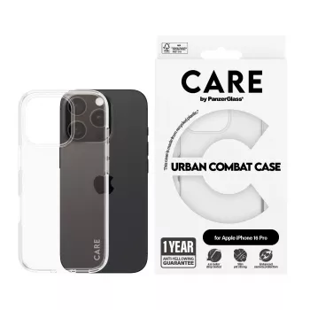 Cover PanzerGlass CARE by Flagship Case Transparent Urban Combat iPhone '24 6.3 inch Pro