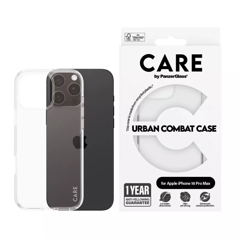 Cover PanzerGlass CARE by ® Flagship Case Transparent Urban Combat iPhone '24 6.9 inch Pro