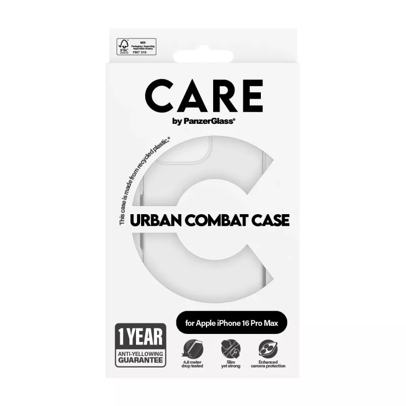 Cover PanzerGlass CARE by ® Flagship Case Transparent Urban Combat iPhone '24 6.9 inch Pro