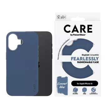 Cover PanzerGlass CARE by Fashionable Case Blue w. MagSafe iPhone 16