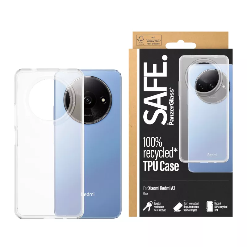 PanzerGlass SAFE. by ® TPU Case Transparent Xiaomi Redmi A3