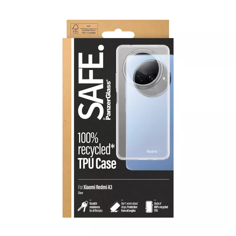 PanzerGlass SAFE. by ® TPU Case Transparent Xiaomi Redmi A3