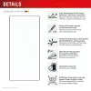 Displex Premium Anti-Reflex Screen Protector (anti-reflective Full Cover, 10H) for Samsung Galaxy S24 Ultra, Eco Mounting Frame, Full Cover