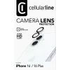 Cellularline Camera Lens - iPhone 16 Protection Transparent Scratch Shock Resistant