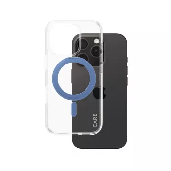 Cover PanzerGlass 1317 mobile phone case Blue Transparent for iPhone 16 Pro 6.3 inch
