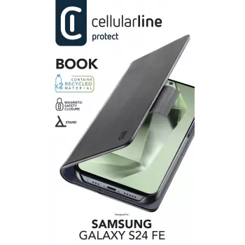 Cellularline Book Galaxy S24 FE Book case with card pocket and magnetic closure