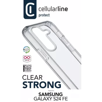 Cellularline CLEARDUOGALS24FET mobile phone case Cover Transparent 17 cm