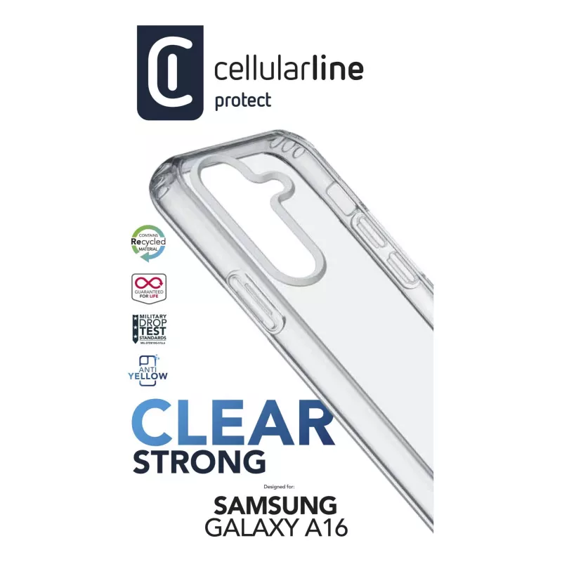 Cover Cellularline CLEARDUOGALA16T for Samsung Galaxy A16 17 cm Transparent