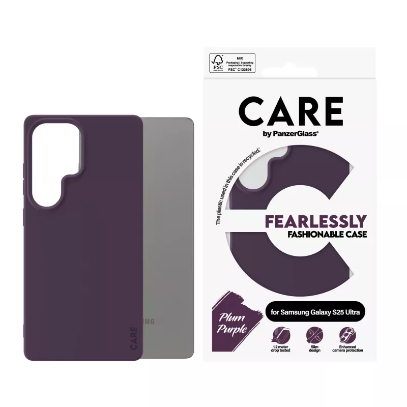 PanzerGlass CARE™ by ® Case Plum Purple Samsung Galaxy S25 Ultra