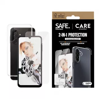 PanzerGlass CARE™ by ® 2-in-1 Bundle Samsung Galaxy A26 5G, Samsung, Samsung - Galaxy A26 5G, Dry application, Scratch resistant, Shock resistant, Transparent, 1 pc(s)