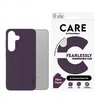 Cover PanzerGlass CARE by Fashionable Case Plum Purple Samsung Galaxy S25 Transparent