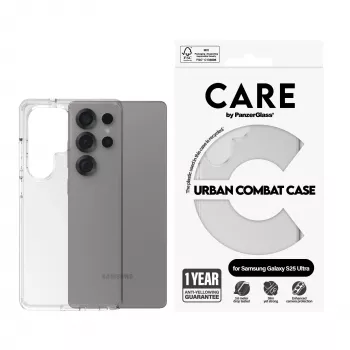 PanzerGlass CARE™ by ® Urban Combat Case Transparent Samsung Galaxy S25 Ultra