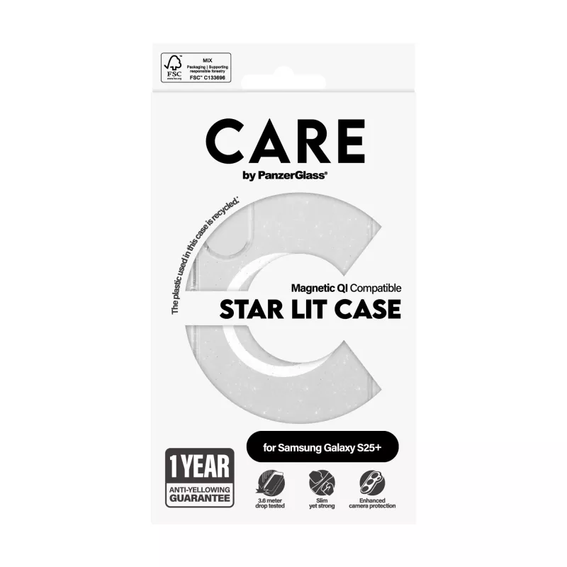 PanzerGlass CARE™ by ® Urban Combat Case Star Lit w. White Qi Compatible Samsung Galaxy S25+