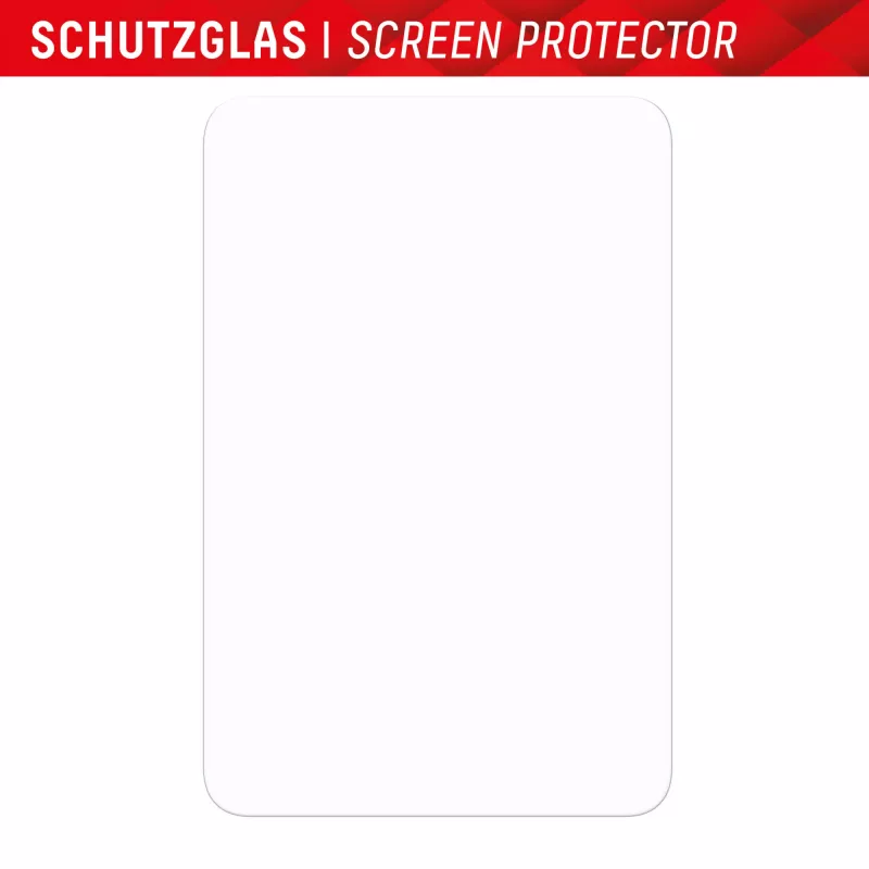 Displex Screen Protector (9H) for Apple iPad mini 8,3'' (6. Gen./7. Gen. 2024), Eco Mounting Frame, scratch resistant