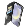 Folio Case Cellularline Galaxy S25 16.1cm Black 3 Card Pockets