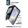 Cellularline Book Agenda - Galaxy S25+ Leather-effect book case with magnetic closure