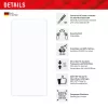Displex Smart Glass (9H) for Samsung Galaxy S25 Ultra, Mounting Sticker, unbreakable