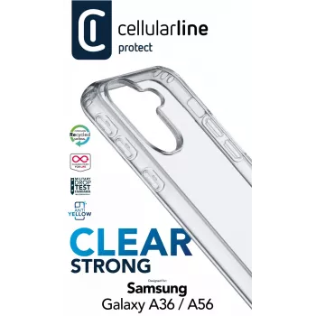 Cellularline Clear Protect - Galaxy A36/A56 Hard case with rubber edges