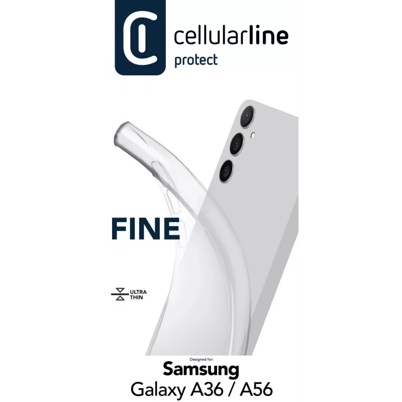 Cover Cellularline FINECGALA36T for Samsung Galaxy A36/A56 Transparent