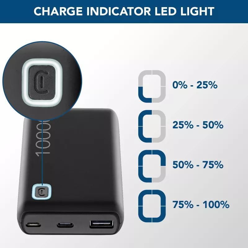 Cellularline ESSENCE TURBO 10000 Portable Charger 10000mAh Power Delivery 20W