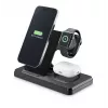 Tech Pop mobile device dock station Smartwatch/Smartphone Black