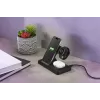 Tech Pop mobile device dock station Smartwatch/Smartphone Black