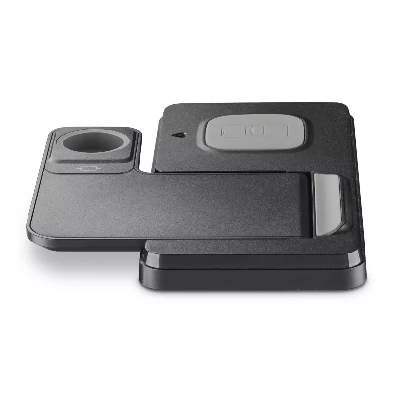 Tech Pop mobile device dock station Smartwatch/Smartphone Black