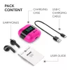 Music Sound SPARK Auricolare TWS con Display LED, True Wireless Stereo (TWS), Calls/Music, 66 g, Headset, Pink