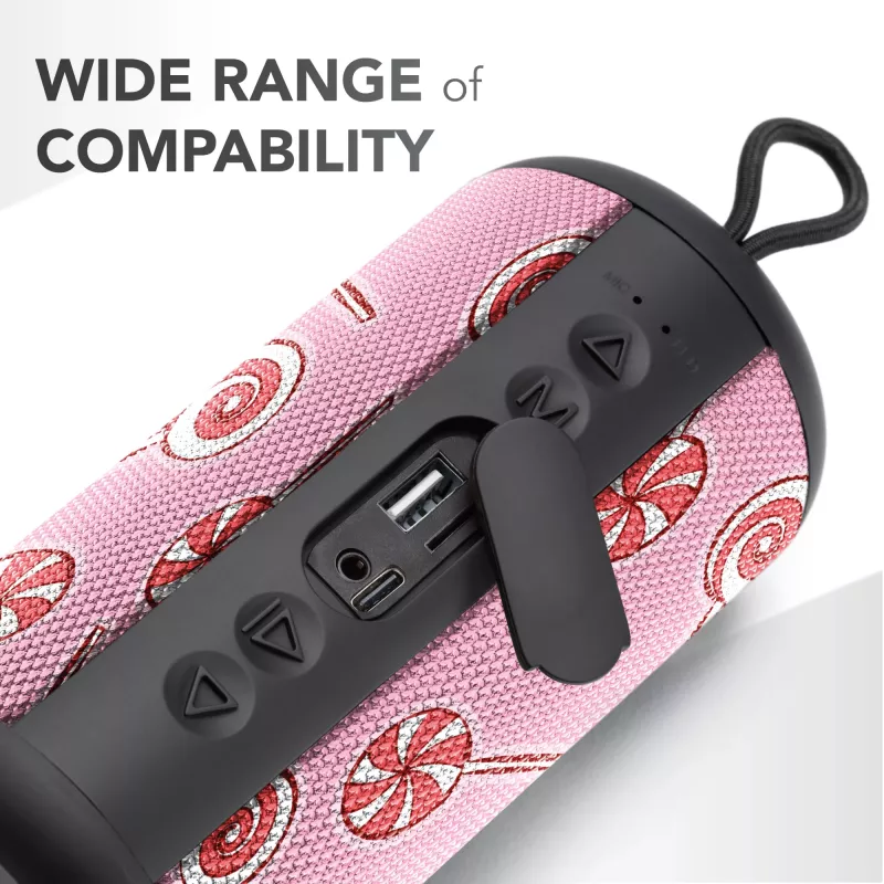 Mono Portable Speaker Music Sound Vertical Speaker Pink