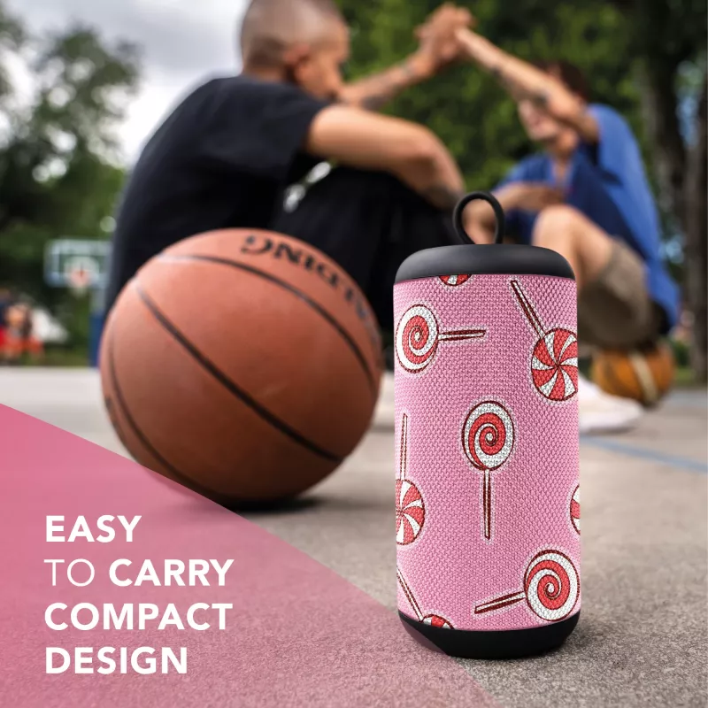Mono Portable Speaker Music Sound Vertical Speaker Pink