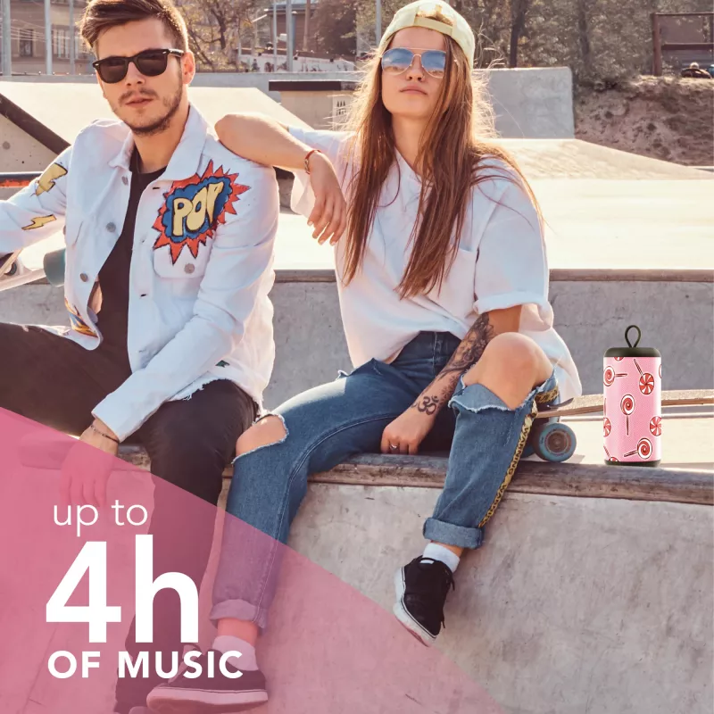 Mono Portable Speaker Music Sound Vertical Speaker Pink