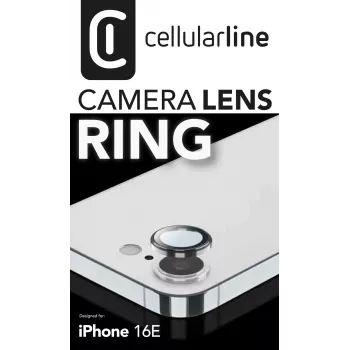 Screen and Camera Lens Protector Cellularline CAMERARINGIPHSE4 for iPhone SE 2025 Scratch Resistant Transparent