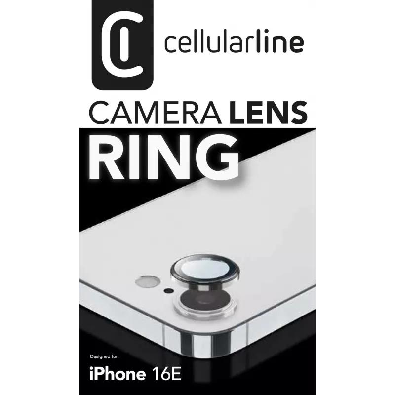 Screen and Camera Lens Protector Cellularline CAMERARINGIPHSE4 for iPhone SE 2025 Scratch Resistant Transparent