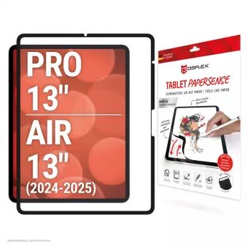 Displex TABLET PAPERSENSE for iPad Pro 13'' (2024)/Air 13'' (2025/2024), removable writing or drawing film with Paper Feeling