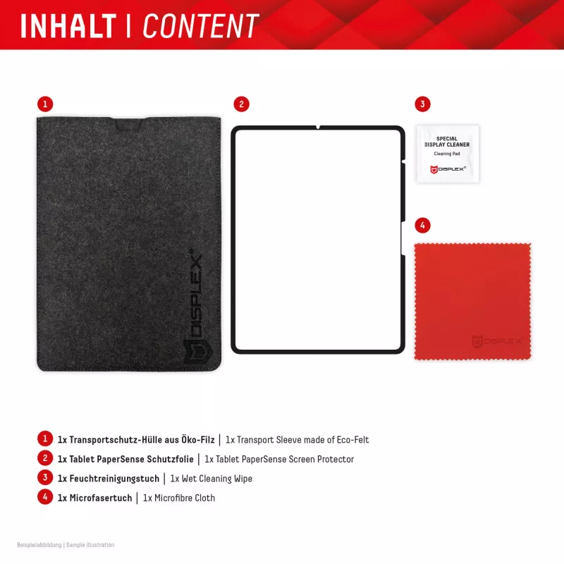 Displex TABLET PAPERSENSE for iPad Pro 13'' (2024)/Air 13'' (2025/2024), removable writing or drawing film with Paper Feeling