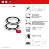 Displex Premium Camera Lens Glass, iPhone 16e/17e, 2-Pack, 10H, Single Rings, DLC, transparent, Quick Mount