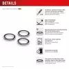 Displex Premium Camera Lens Glass, iPhone 16 Pro/16 Pro Max, 10H, Single Rings, DLC, transparent, Quick Mount