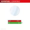 Screen protector GK PROTECTION Displex 9H Glass for Garmin fenix E/fenix 8 43mm (2-pack, ultra-thin, borderless, anti-smudge)