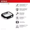 Screen protector PanzerGlass Displex 10H for Apple Watch SE3/SE2/SE (40mm) — Full body, IP68, snap-on, black frosted